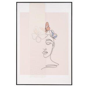 Abstraktní obraz Somcasa Woman Butterfly 120 x 80 cm