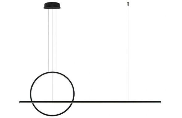 Altavola Černé kovové závěsné světlo Faliana 150 cm