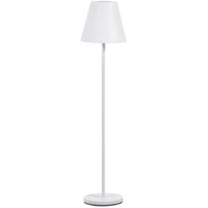 Bílá plastová zahradní stojací LED lampa Kave Home Amaray 150 cm