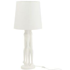 Bílá stojací lampa J-line Couple 90 cm