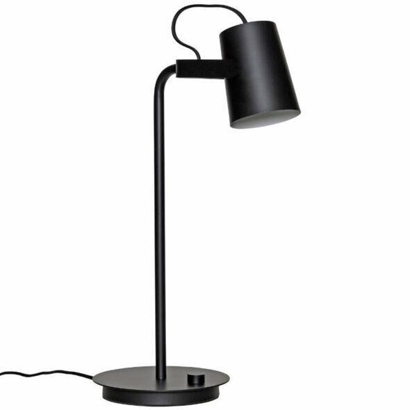 Černá kovová stolní lampa Hübsch Andena