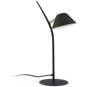 Černá kovová stolní lampa Kave Home Aurelia