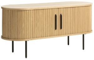 Dubový TV stolek Unique Furniture Nola 120 x 40 cm