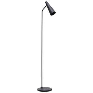 House Doctor Černá kovová stojací lampa Precise 124 cm