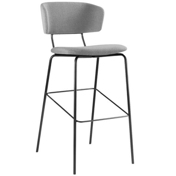 LD Seating ® Šedá látková barová židle FLEXI CHAIR 122