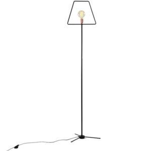 Nordic Design Černá kovová stojací lampa Jolita 177 cm