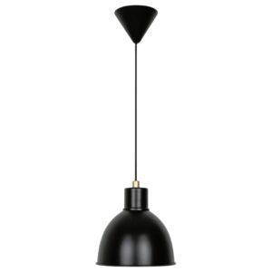 Nordlux Matně černé kovové závěsné světlo Pop 22 cm