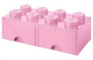 Růžový úložný box LEGO® Storage 25 x 50 cm