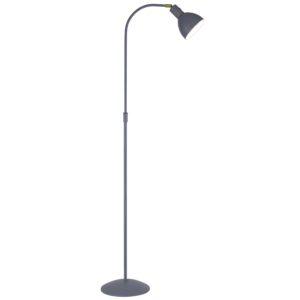 Šedá kovová stojací lampa Halo Design Angora 150 cm