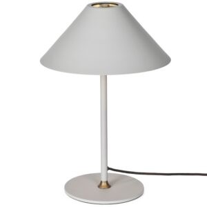 Světle šedá kovová stolní lampa Halo Design Hygge 35 cm