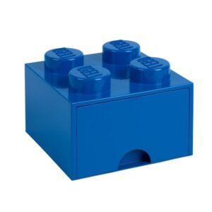 Tmavě modrý úložný box LEGO® Storage 25 x 25 cm