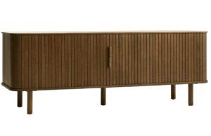 Unique Furniture Hnědý dubový TV stolek Unque Furniture Cavo 160 x 40 cm