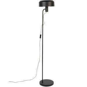 White Label Černá kovová stojací lampa WLL LANDON 135 cm