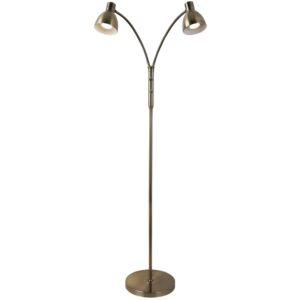 Zlatá kovová stojací lampa Halo Design Hudson II. 120 cm