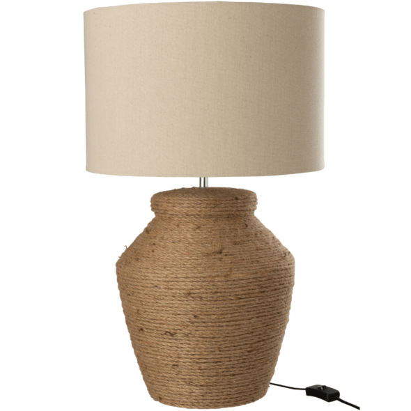 Béžová stolní lampa J-line Elmo 62 cm